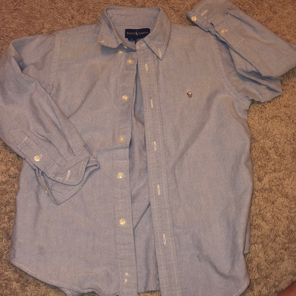 Ralph Lauren polo long sleeve BD boys size 6